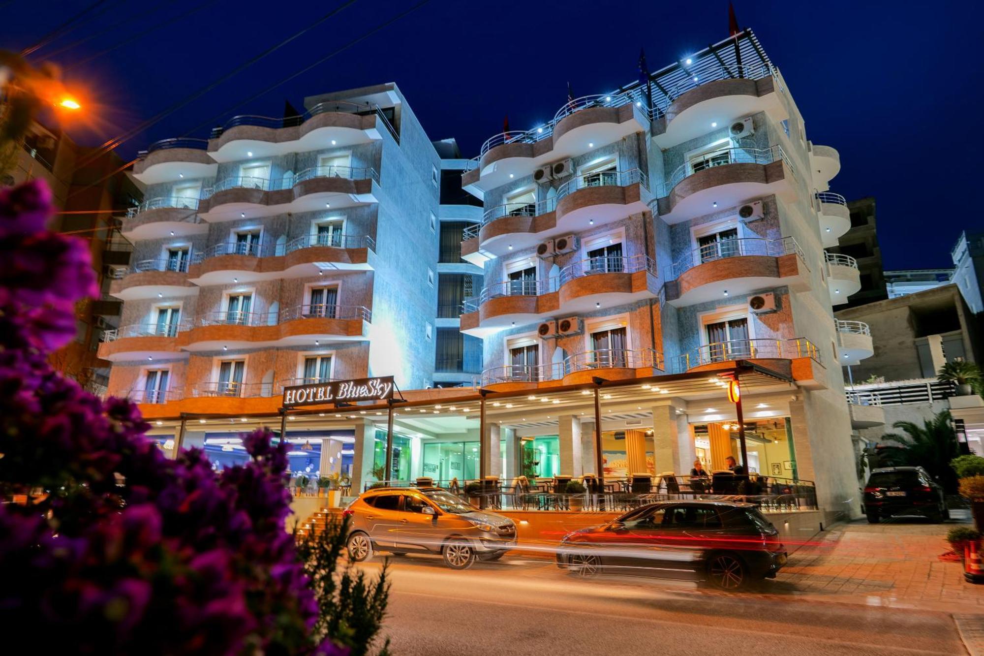 Hotel Blue Sky Sarande Ngoại thất bức ảnh